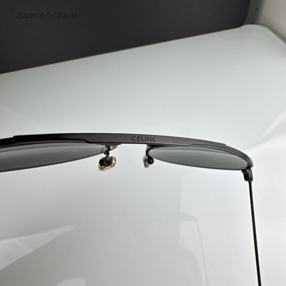 Celine Women Sunglasses CL40077U 02A Matte Black Smoke Pilot BRAND NEW - Picture 5 of 6